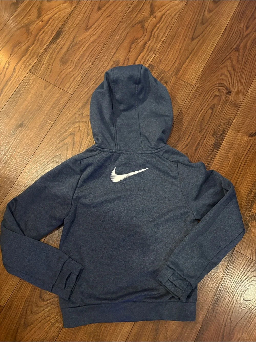 Nike Kids Blue/Gray Therma-Fit  Zip-Up Hooded Sweatshirt